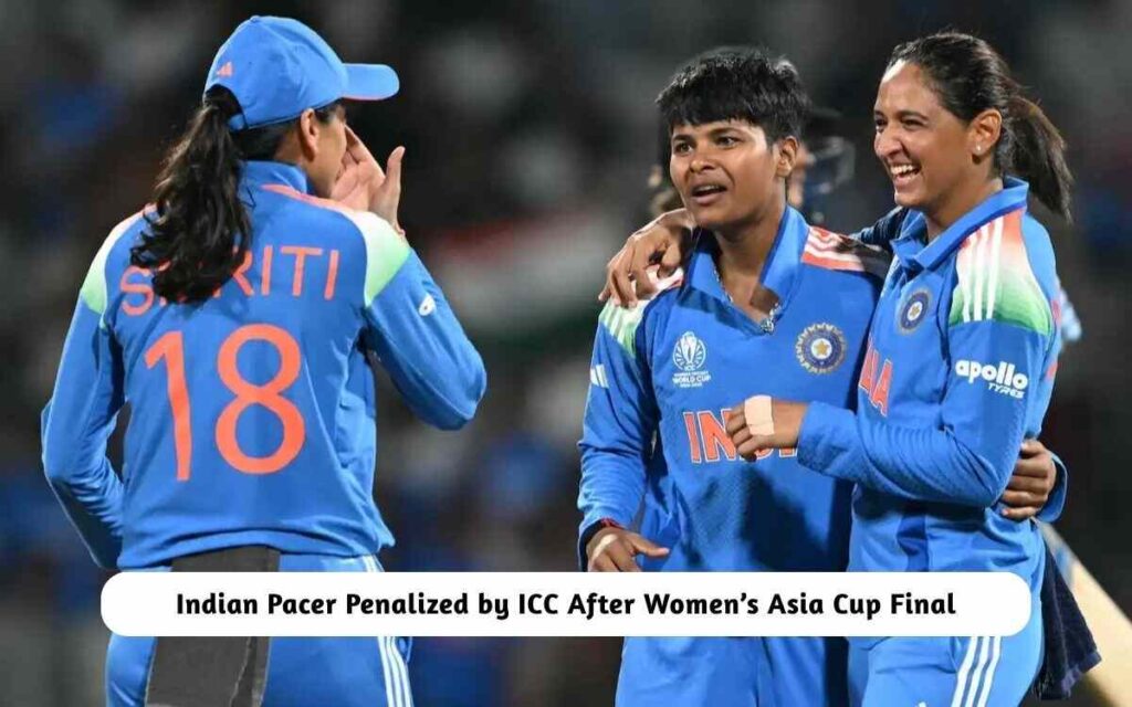 Indian Pacer Penalized by ICC
