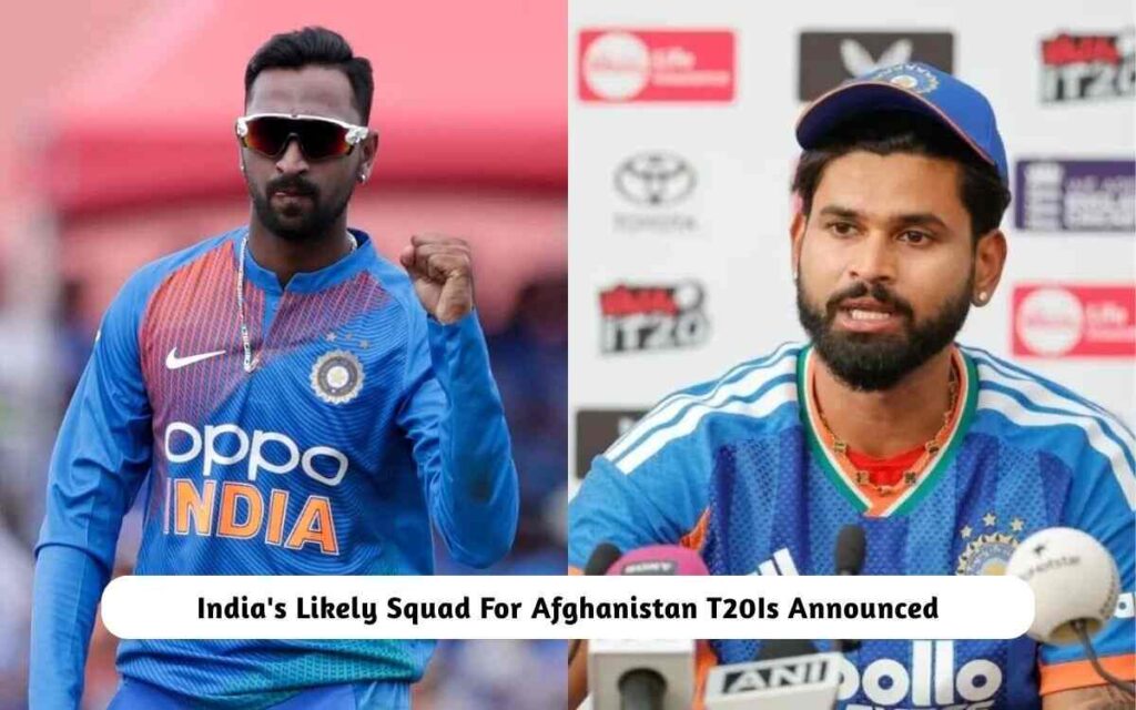 India's Likely Squad For Afghanistan