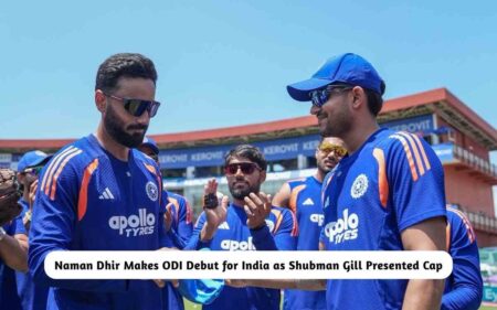 Naman Dhir Makes ODI Debut for India