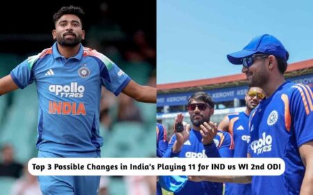 ossible Changes in India's Playing 11 for IND vs WI 2nd ODI
