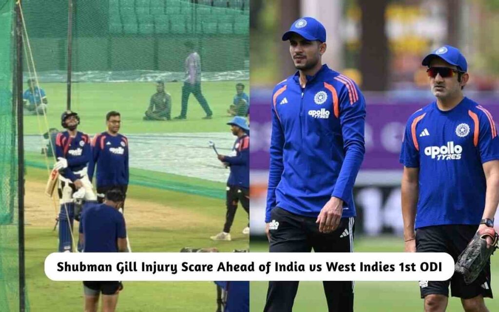 Shubman Gill Injury India vs West Indies 1st ODI