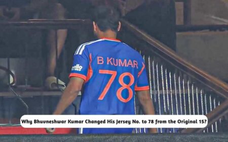 Bhuvneshwar Kumar Changed His Jersey No. to 78
