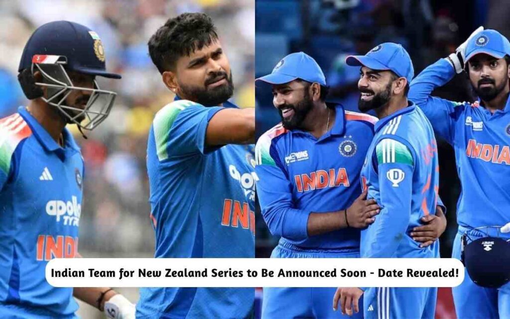 Indian Team for New Zealand Series