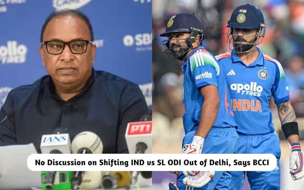 No Discussion on Shifting IND vs SL ODI Out of Delhi