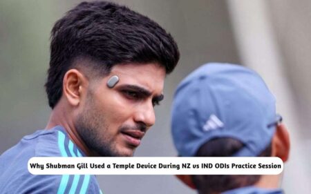 Why Shubman Gill Used a Temple Device
