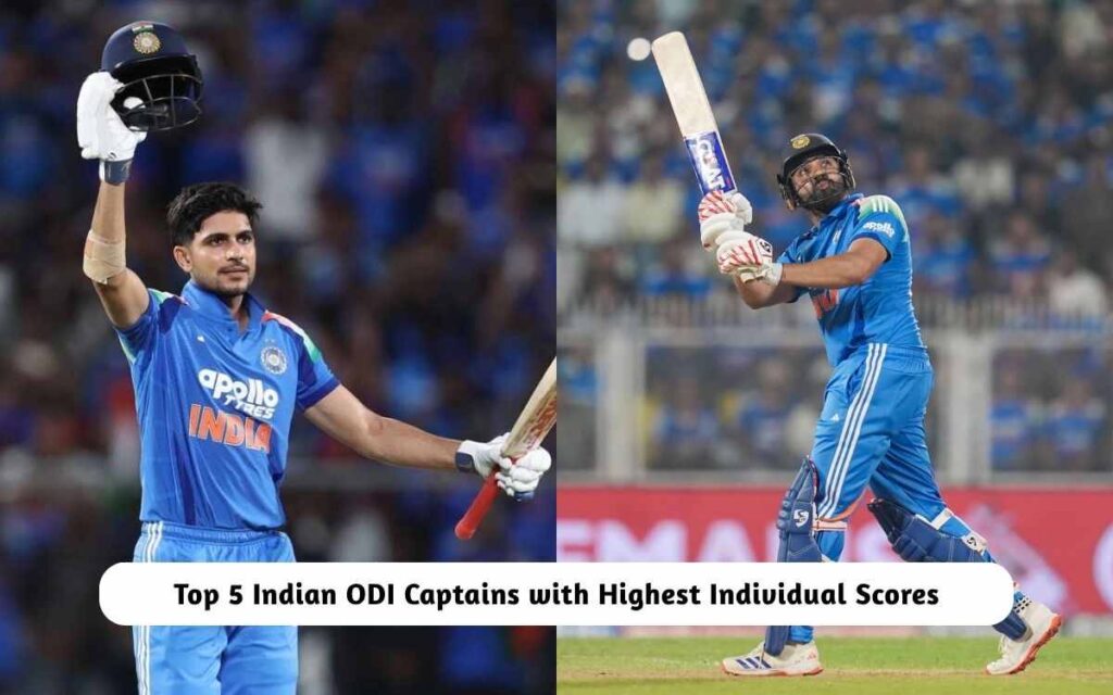 Indian ODI Captains with Highest Individual Scores