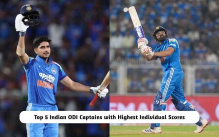Indian ODI Captains with Highest Individual Scores